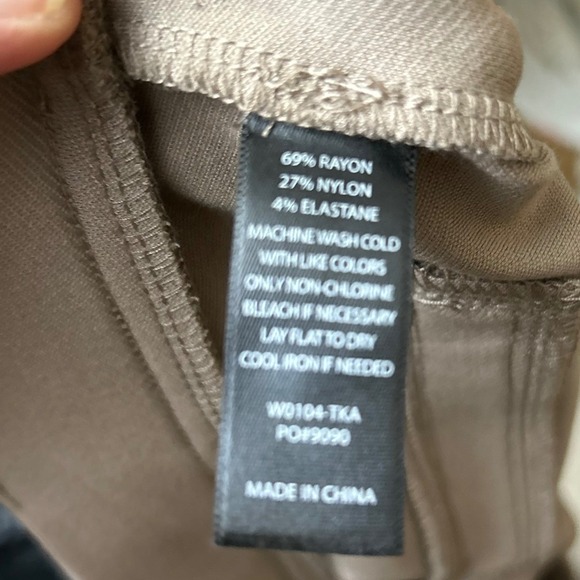 Betabrand Petite L Khaki Stretch Bootcut Dress Pants Women Casual Office - Picture 4 of 5